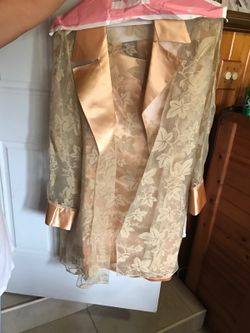 Gold dress with jacket