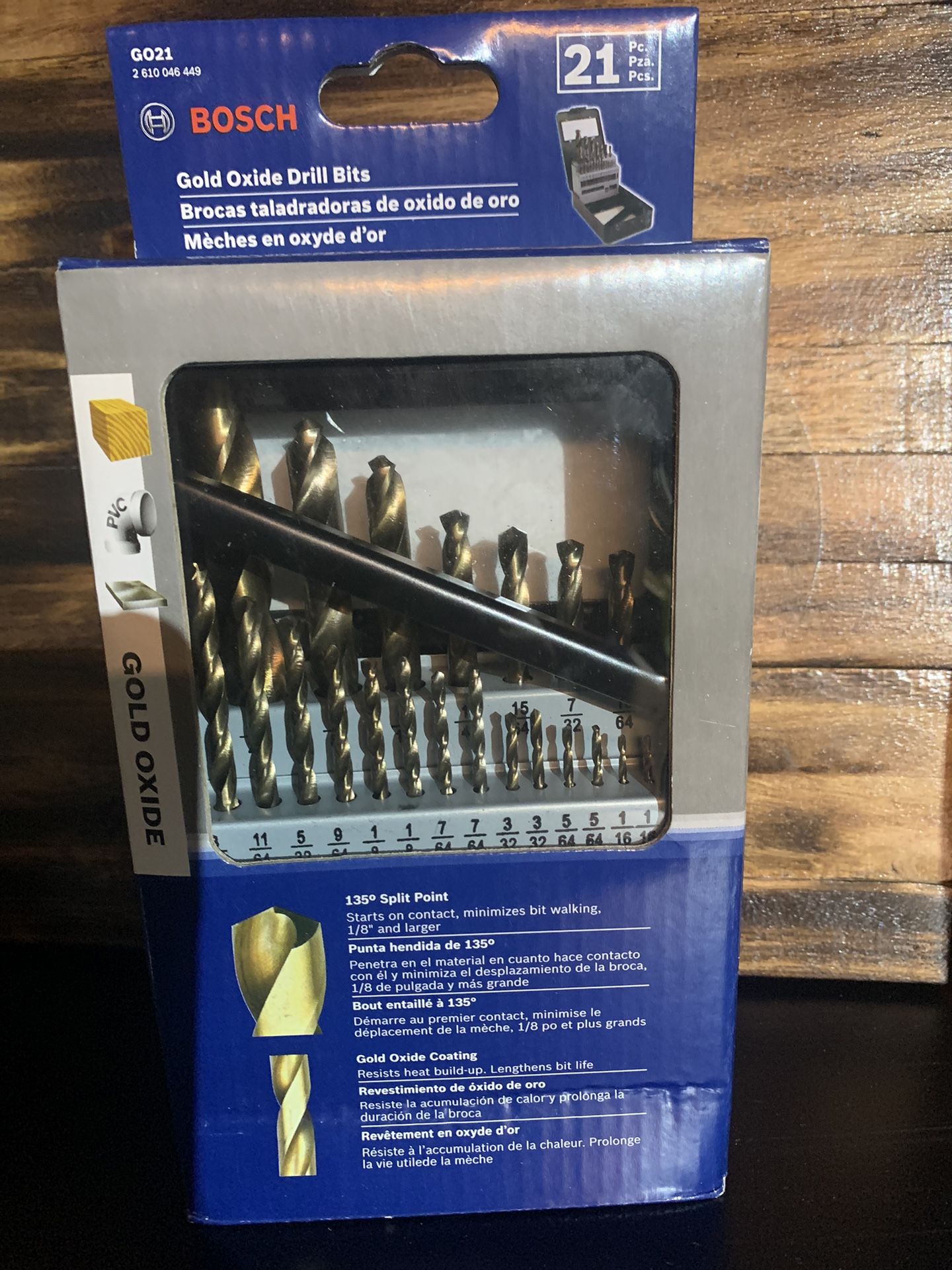 Bosch GO21 21 Pc. Gold Oxide Drill Bit Set for Sale in Upland CA