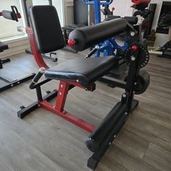 Plate-Loaded Leg Extension And Leg Curl Machine (Iron Grip Plates NOT Included)