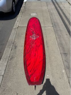 9’4 bing silverspoon glass on pivot fin resin swirl longboard surfboard