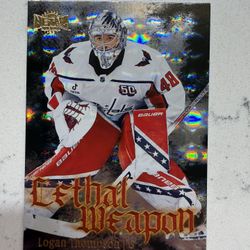 2025-26 Skybox Metal Universe Logan Thompson Lethal Weapon - Washington Capitals