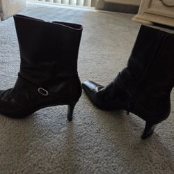 NINE WEST BLACK BOOTS 8.5 EXCELLENT!