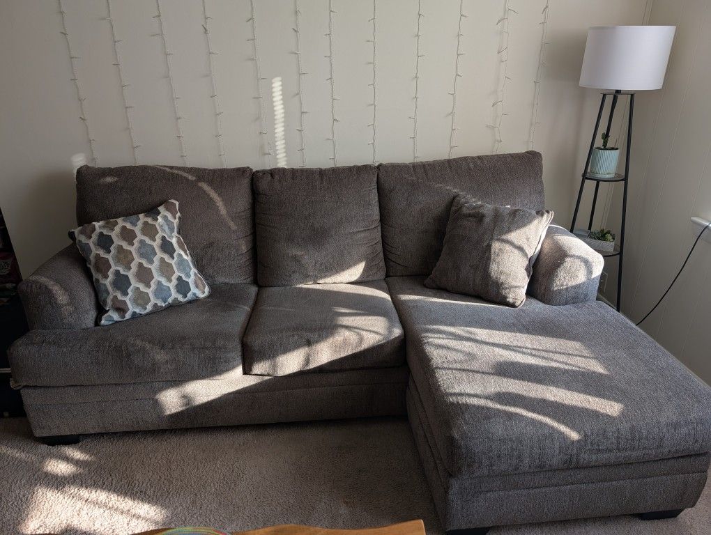 Couch with Chaise Lounger