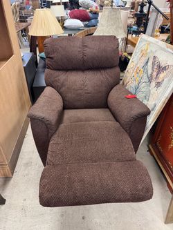 Brown Fabric Recliner Chair