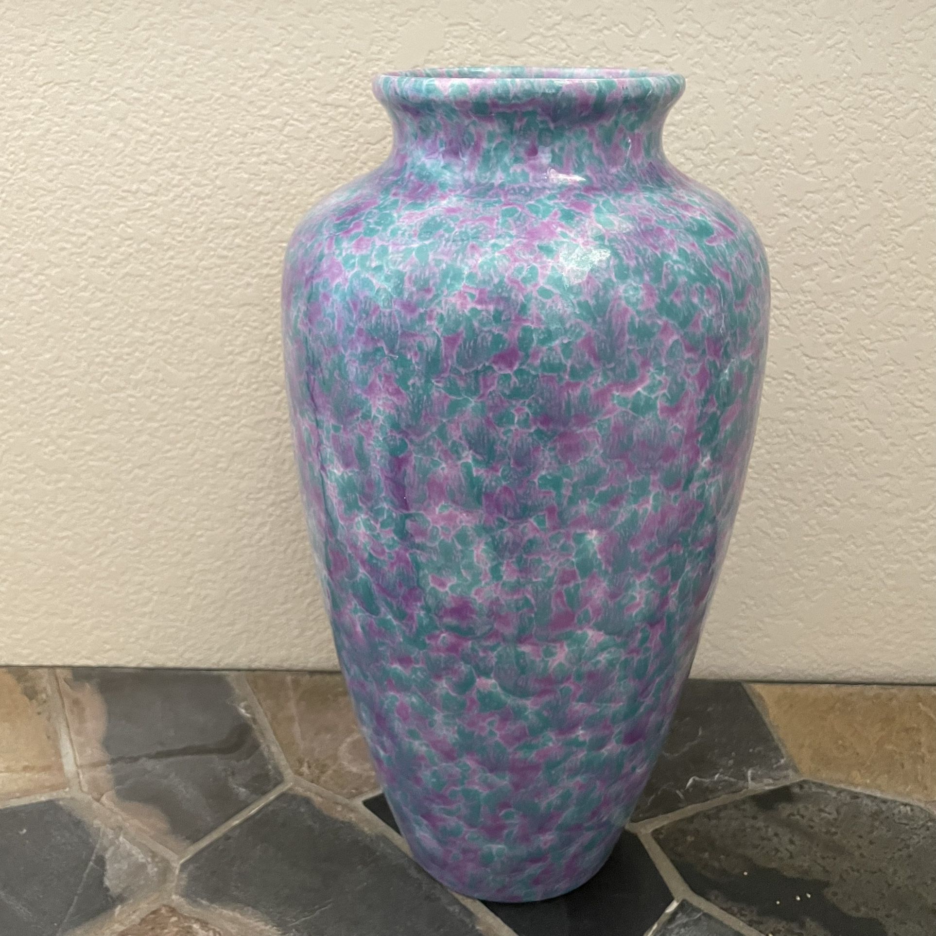 Scheurich Mid Century West Germany Large Pottery Vase 17" Tall 527-42cm