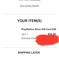 PlayStation Store $50 Digital Card