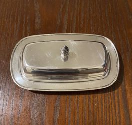 Paul Revere Silver Plated Butter Dish Wm Rogers By Oneida Silversmith