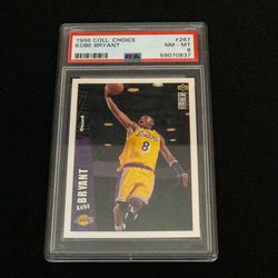 1996/97 Upper Deck Collectors Choice KOBE BRYANT RC/ROOKIE LAKERS #267 PSA 8