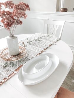 Beautiful large ceramic porcelain serving platter