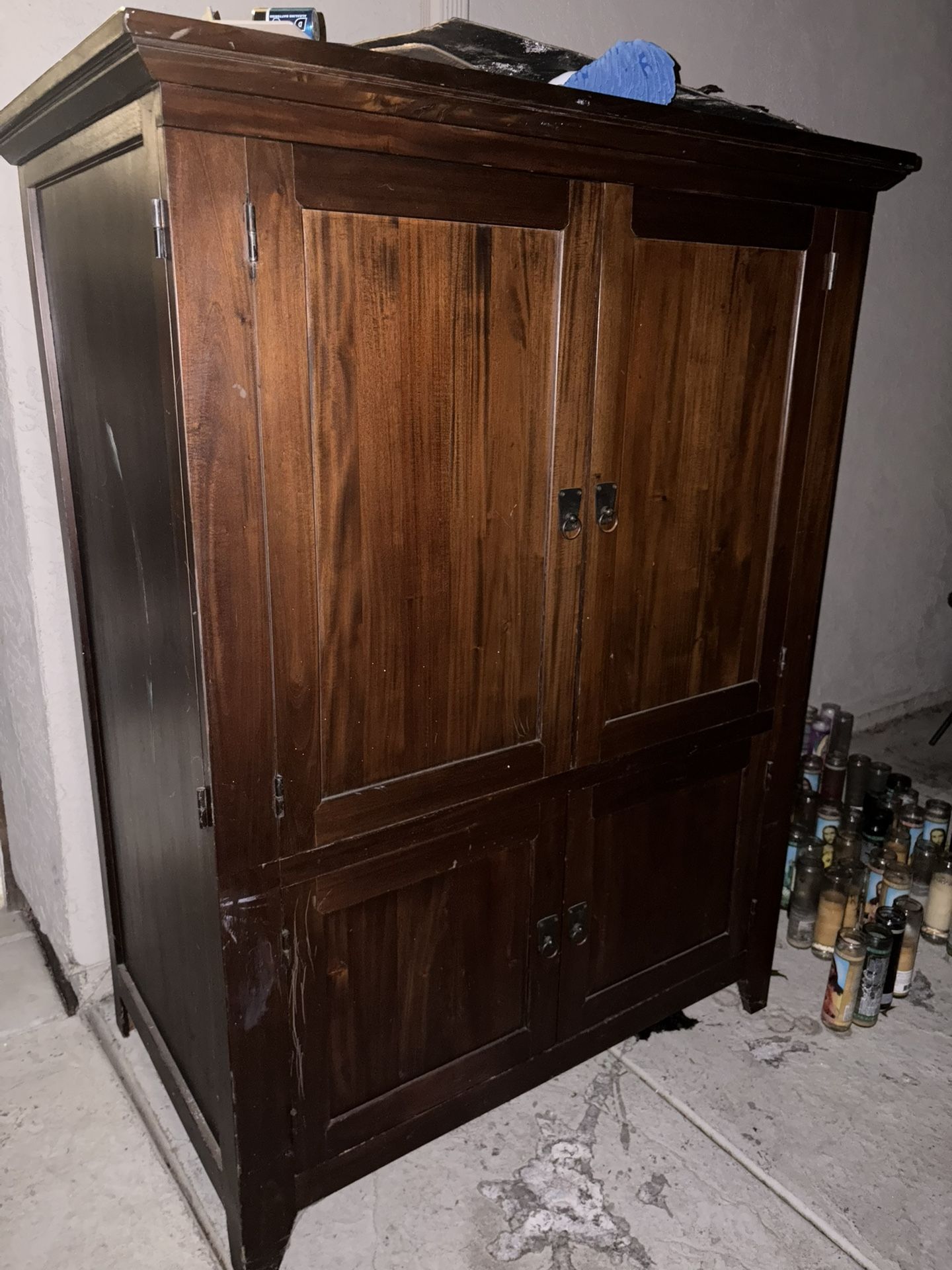 Cherry Oak armoire Need Truck For Pick Up Free