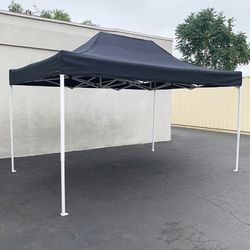 (Brand New) $145 Heavy Duty 10x15 FT Outdoor Ez Pop Up Canopy Party Tent Instant Shade w/ Carry Bag (Black, Red)