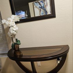 Entryway table and mirror(mesa de entrada con espejo) 