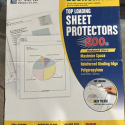 TOP LOADING SHEET PROTECTORS