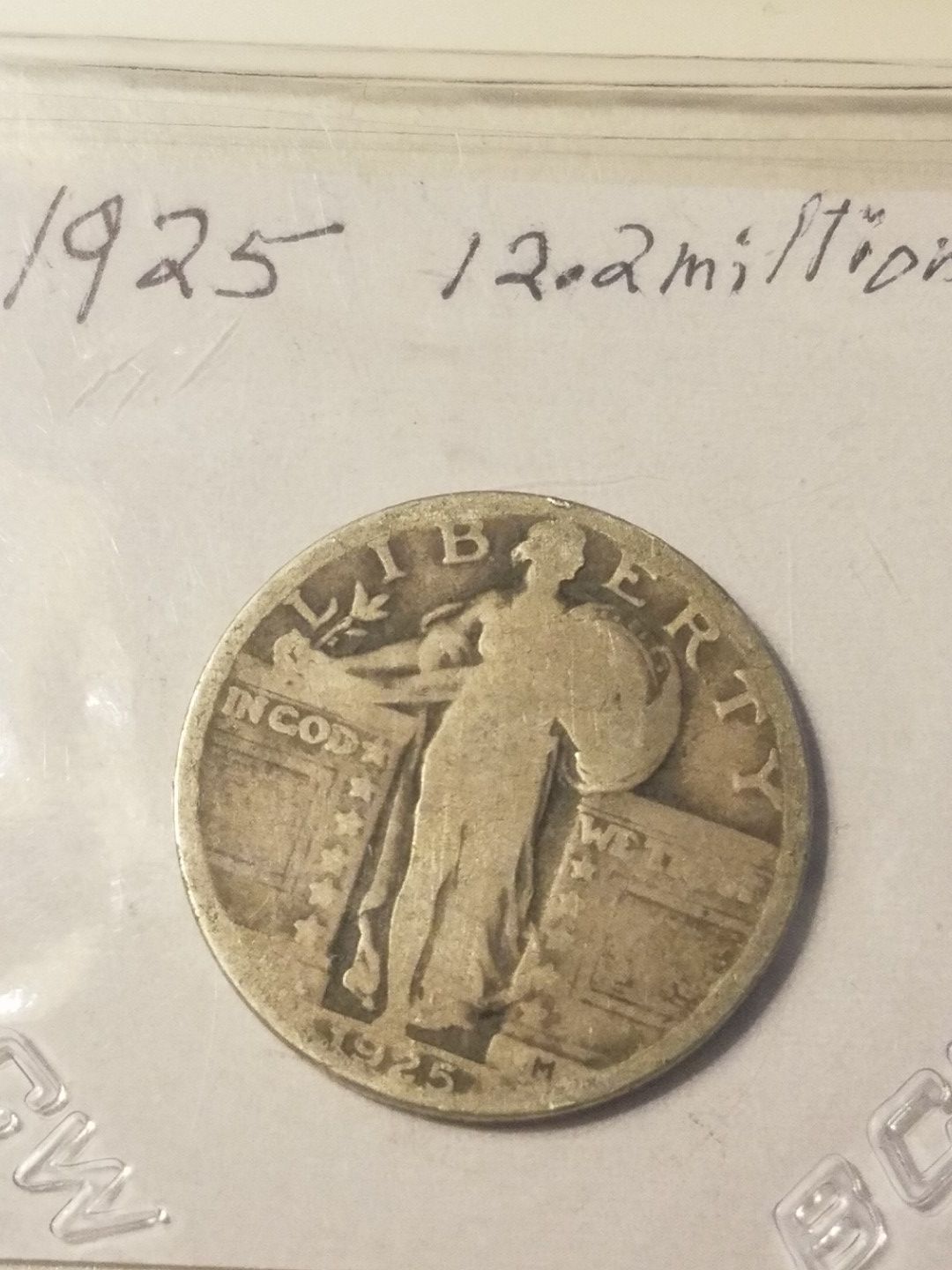 VINTAGE 1925 -P STANDING LIBERTY!