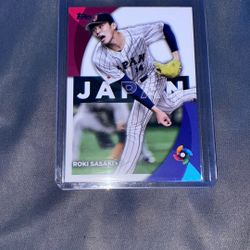 2023 Topps Series 2 Roki Saski World Baseball Classic Japan Card