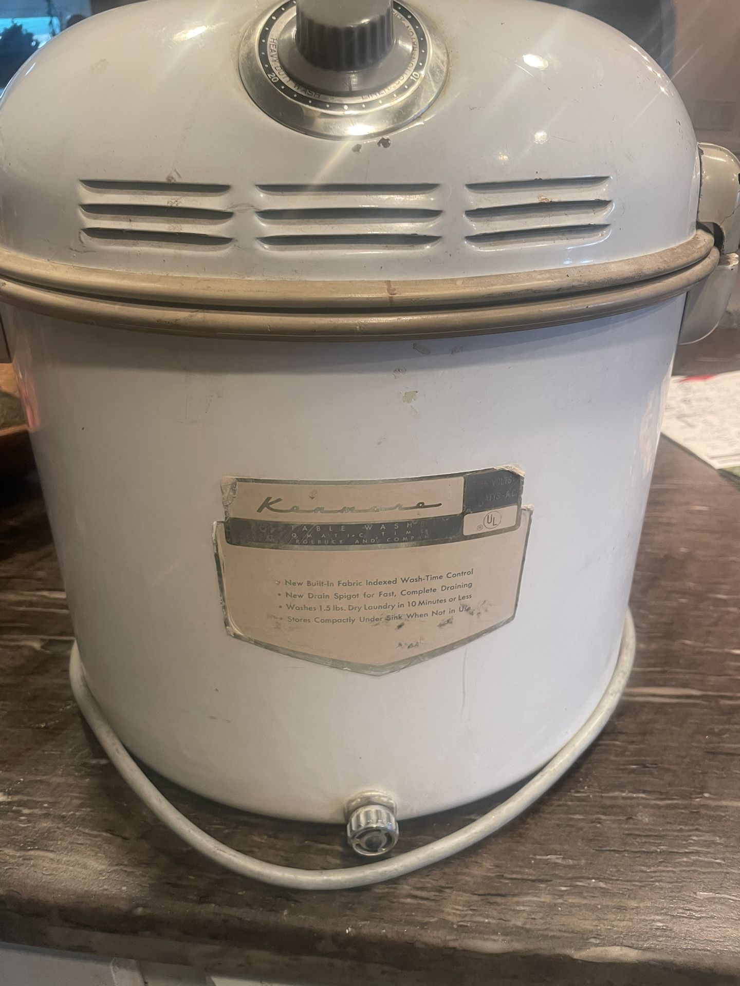 Kenmore Vintage Table Top Washer