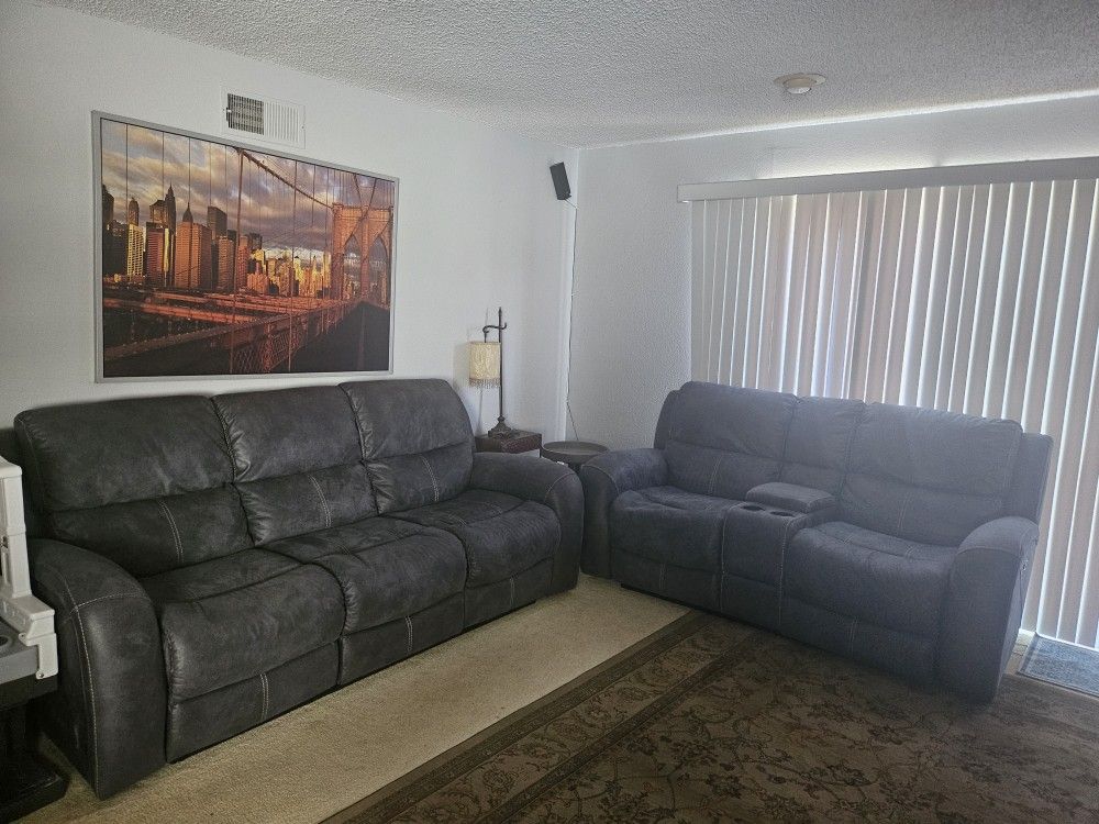 Sofa & Loveseat Recliner Set