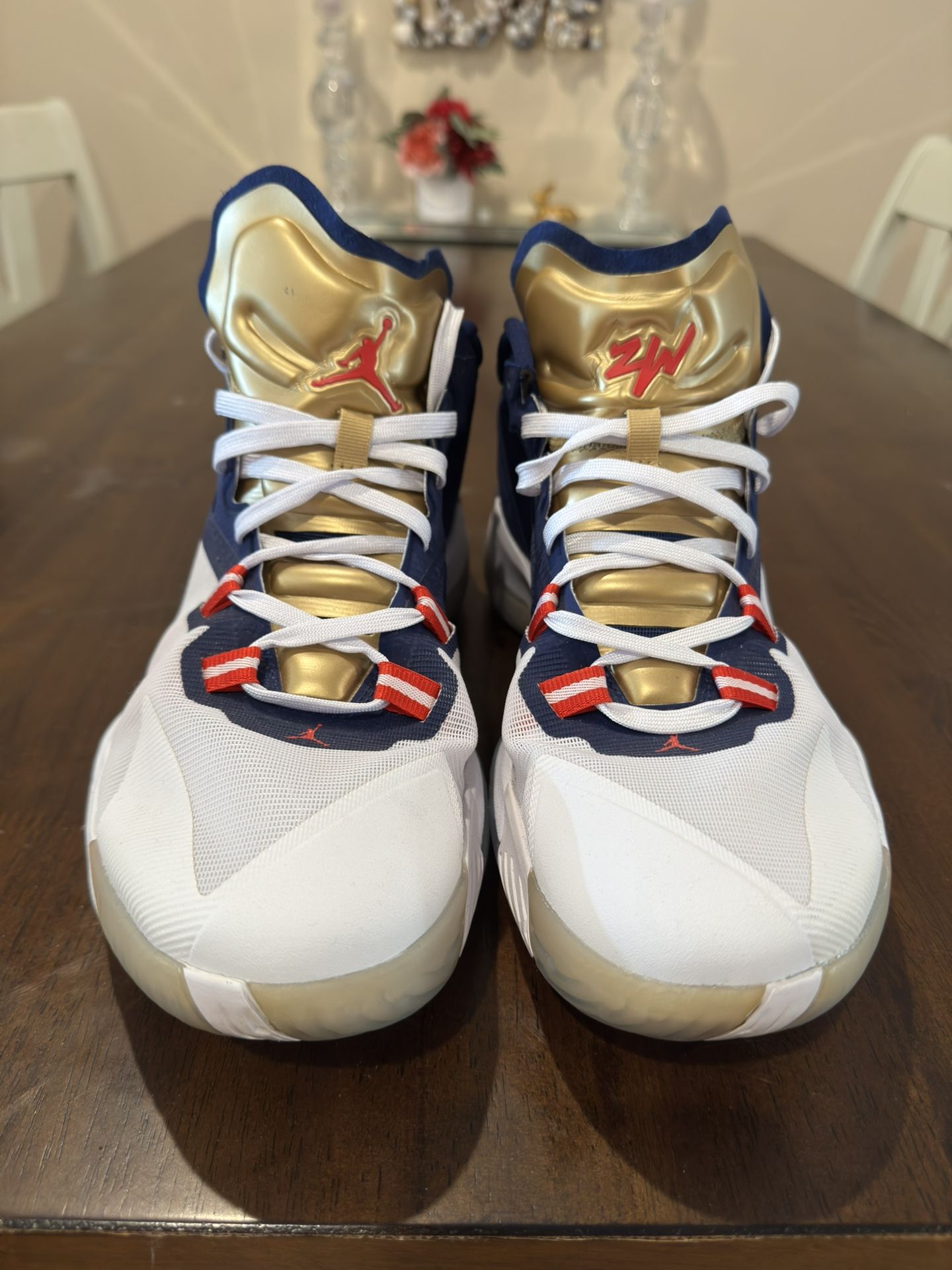 NIKE ZION1 PF 新品未使用 28.5 白×紺×金×赤 Sz 9.5- Jordan Zion 1 PF Nike Air Jordan Zion Williamson 1 White