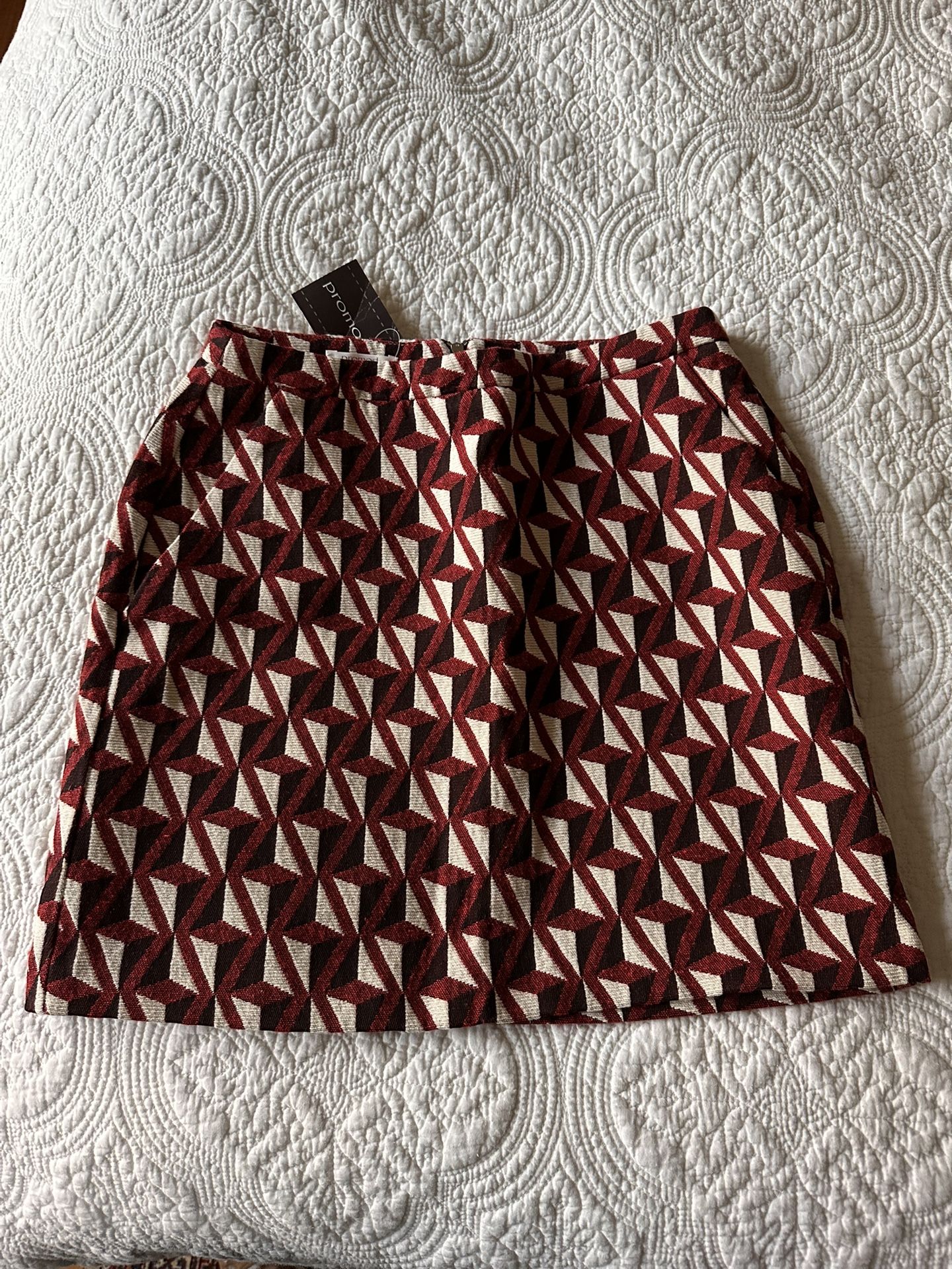 Promod Skirt With Cool Pattern Size 4