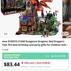 FAKE!!!! LEGO D&D Red Dragon's Tale set