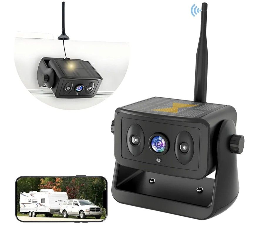 WIRELESS BACKUP CAMERA  FOR RV, TRUCK, CAMPER,