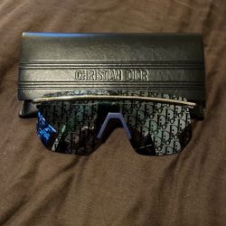 Men's Black Mirror Logo Shield Sunglasses Motion M1i F0b8 00