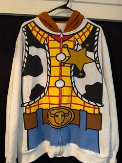 Disneyland Woody Hoodie & Hat Sz M Used