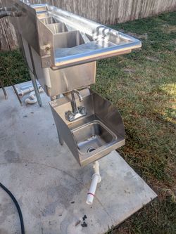 Commercial 3 compartment sink and commercial sprayer also hand commercial hand washing sink