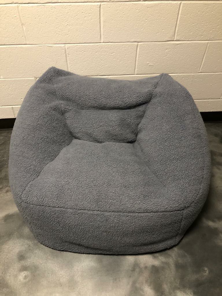 Simply Essential™ Sherpa Bean Bag Chair in Grey

