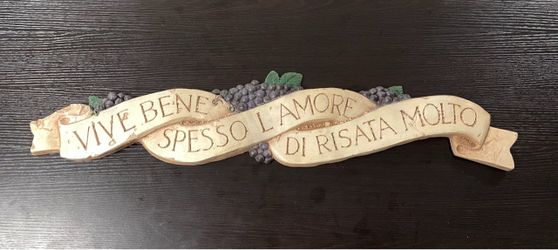 Italian Decorative Wall Plaque