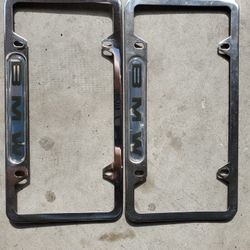 BMW  License  plate frames.