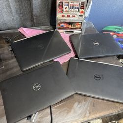 4 Dell 14 Inch Laptops $150 EACH  Intel I7