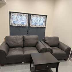 Matching Loveseat + Chair Set w/ Coffee Table & TV Console