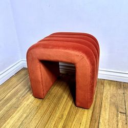 N Ew orange foot stool