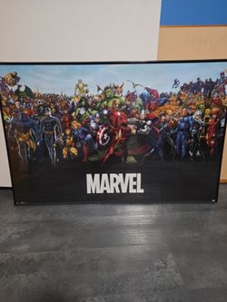 Marvel Characters Framed Poster