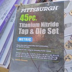 Titanium nitrate tap and die set metric missing one piece 24x1.5 is missing