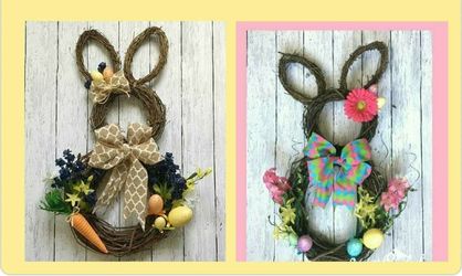 Easter bunny wreath kit
