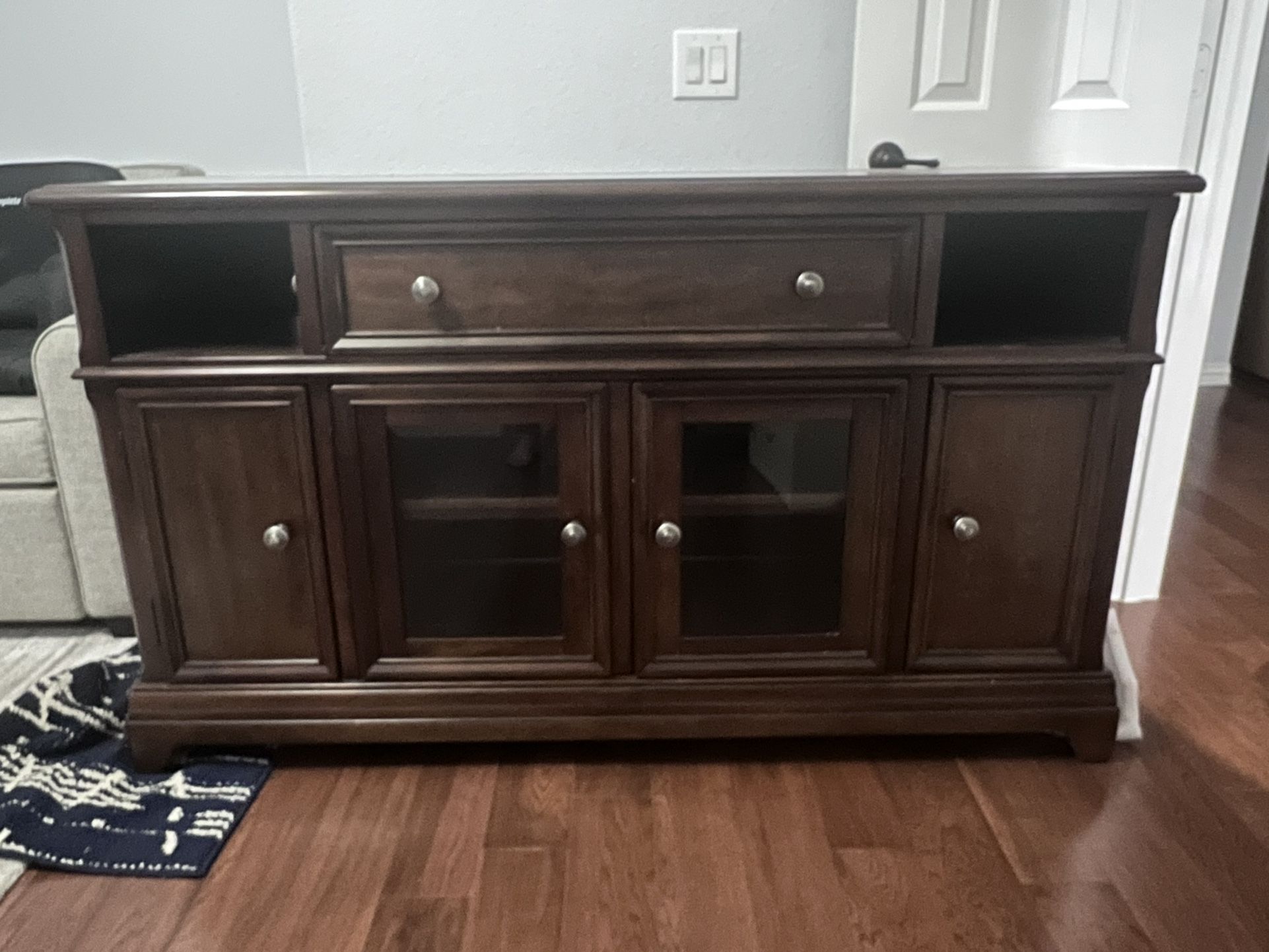 Beautiful Entertainment Center With Storage 