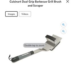 Cepillo Cuisinart Dual Grip Barbecue Grill Brush X and Scraper