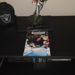 JACK TATUM AUTOGRAPH RAIDERS 1/1 STATUE 