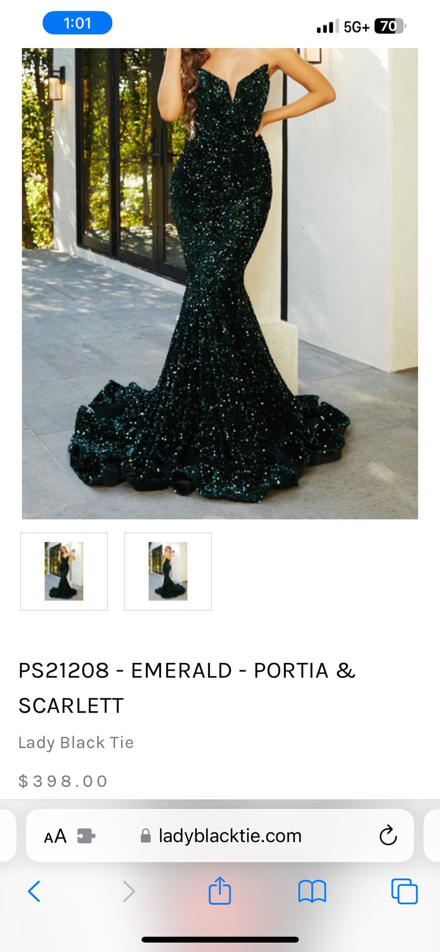 Portia & Scarlett - Emerald Green size 6