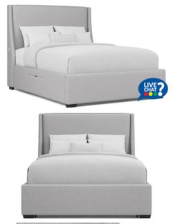 King bed (mattress and frame with storage available)