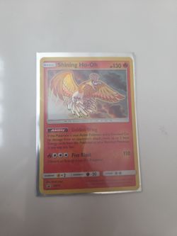 Shining Ho-Oh (Ungraded/Holo) Pokemon Card & Pokemon Card Sleeve