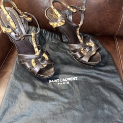 YSL Pumps Animal Print