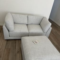 sectional 2 Piece Couch - NEW + ottoman