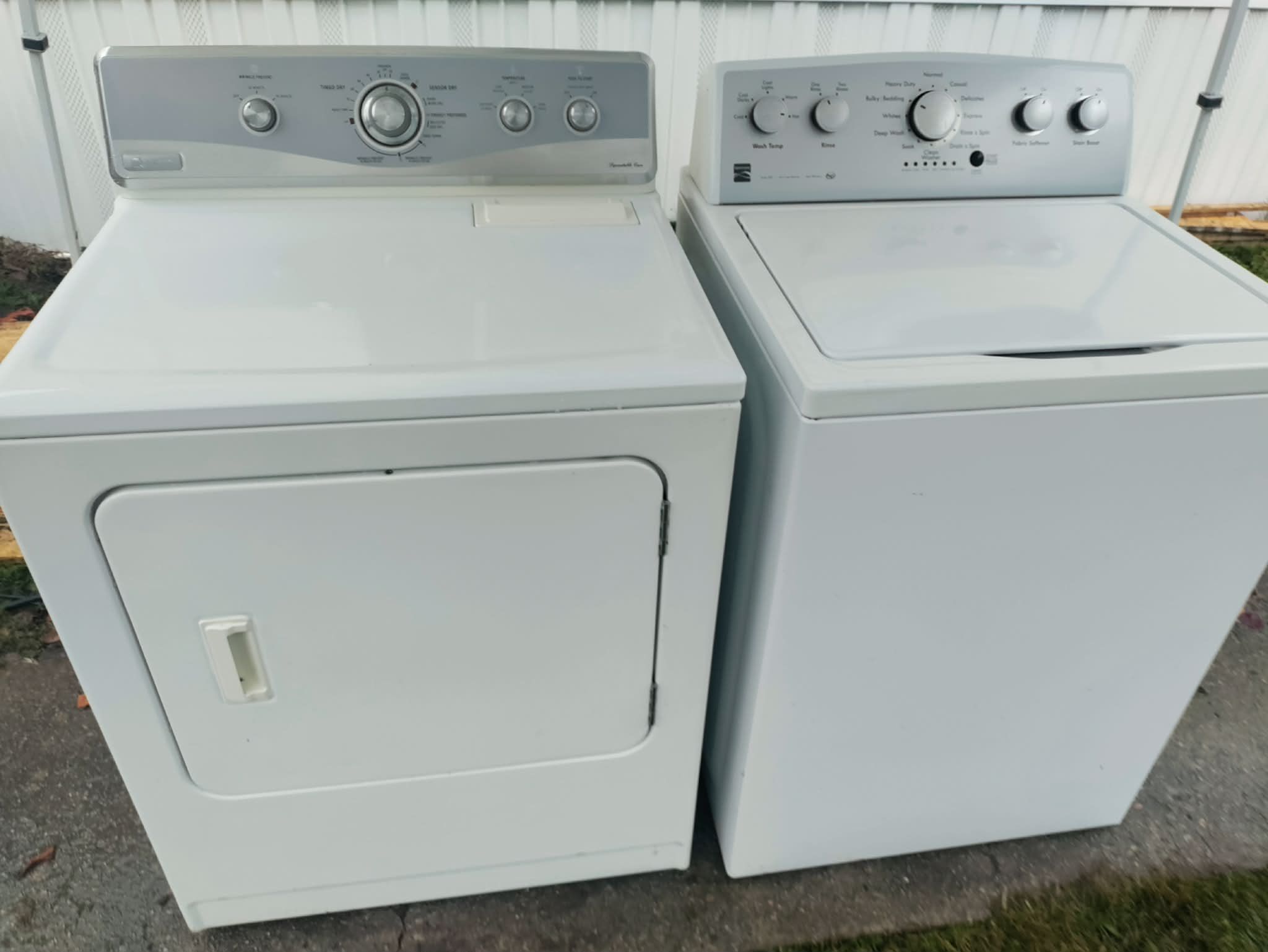 Kenmore Washer and Maytag Dryer