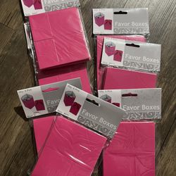 Pink Favor Boxes- New!