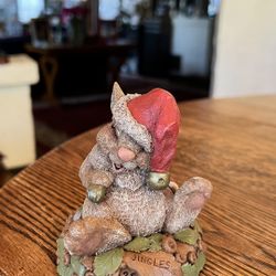Tim Wolfe “Jingles” Rabbit Figurine Signed Vintage 1995 No.25 COA & Backstory