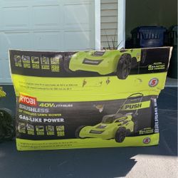 Ryobi Lawn Mower 20in Cordless Lawnmower 40V Lithium
