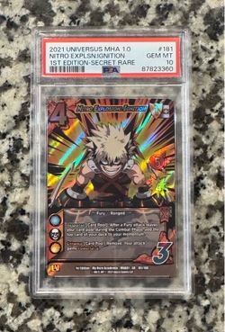 2021 Universus Nitro Explosion Ignition Bakugo PSA 10 My Hero Academia